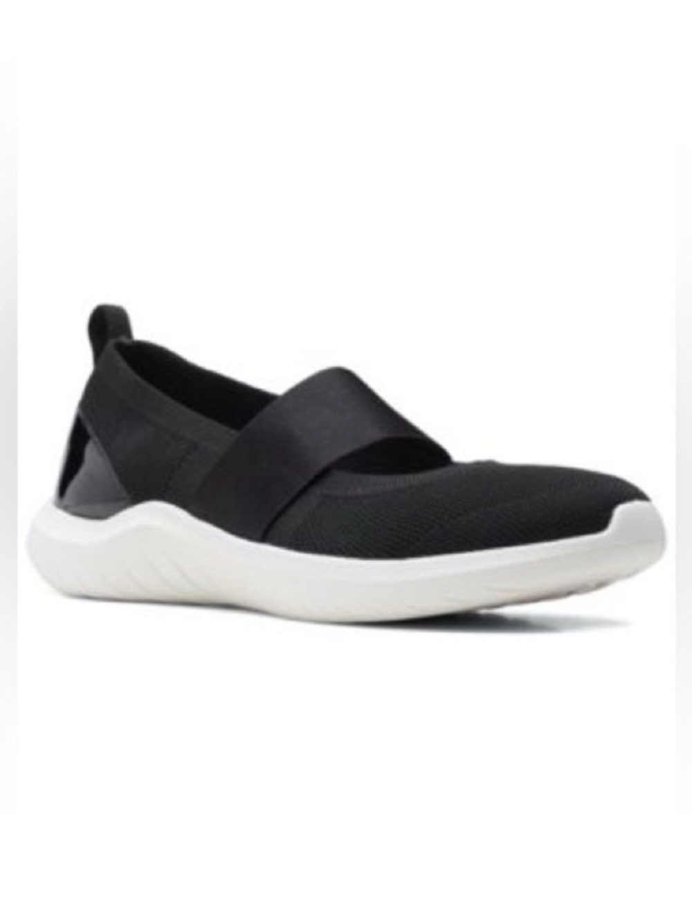 Clarks Cloudstepper Women's Black Slip-On Nova Sol Athletic Flats 9.5 M